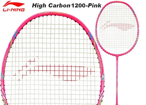 راکت بدمینتون لی نینگ Li-Ning High Carbon 1200 Pink